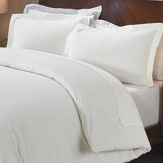 SUPERIOR® Solid Cotton Heavyweight Warm Reversible Duvet Cover