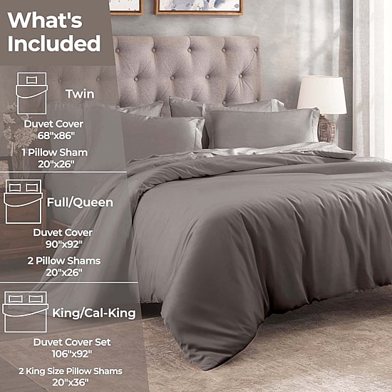 SUPERIOR® Egyptian Cotton400tc Durable Soft Reversible Duvet Cover