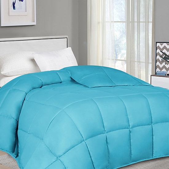 SUPERIOR® Solid All Season Plush Microfiber Down Alternative Hypoallergenic Comforter