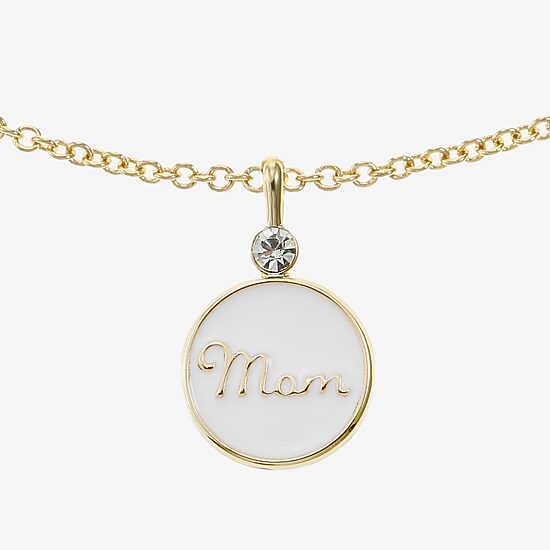 Liz Claiborne Mom Pendant Necklace And Stud Earring Womens 2-pc. Jewelry Set