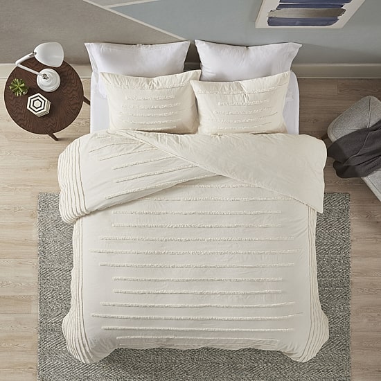 Intelligent Design Camden 3 Piece Cotton Chenille Duvet Cover Set