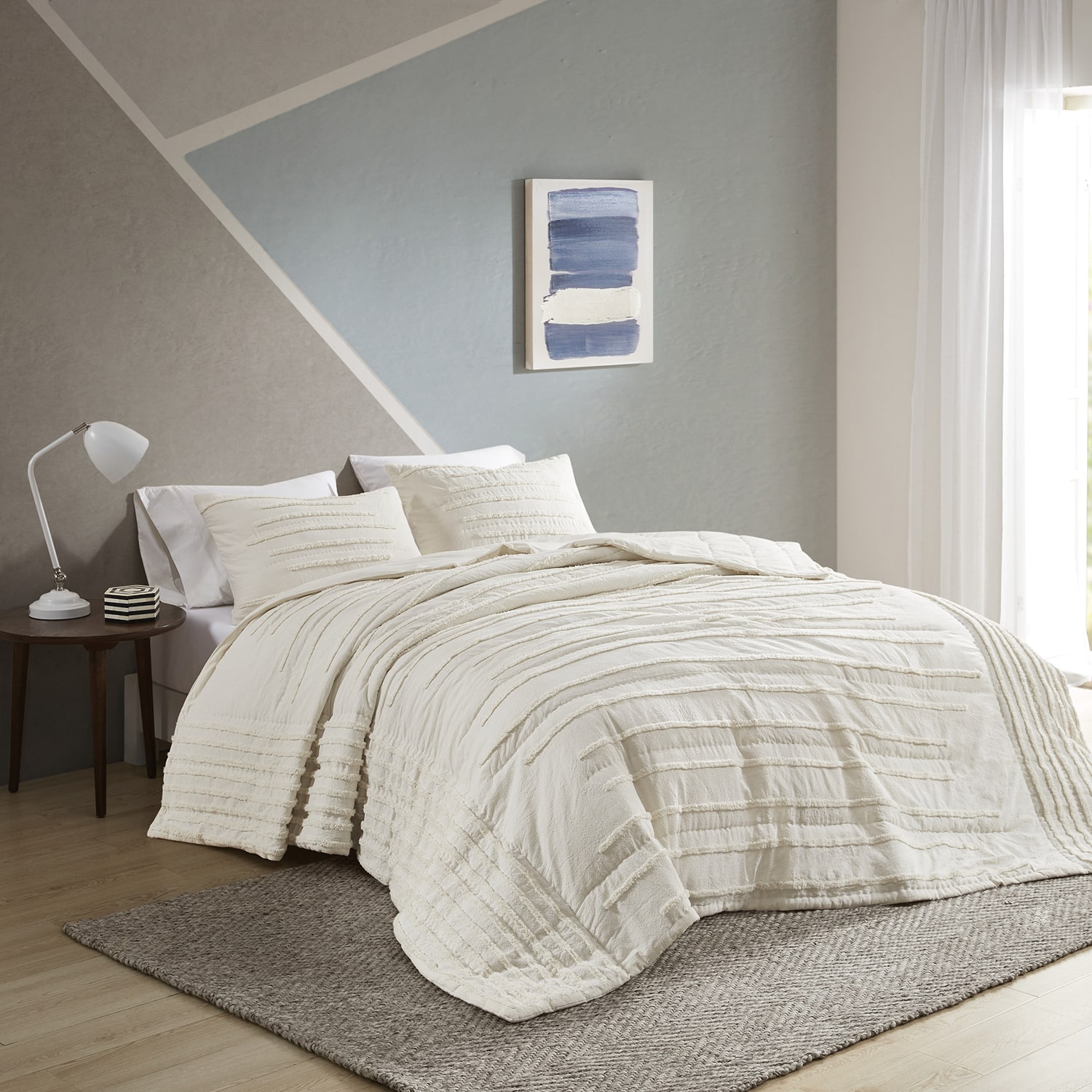 Urban Habitat Camden 3-Pc Cotton Quilt Set With Chenille Trims