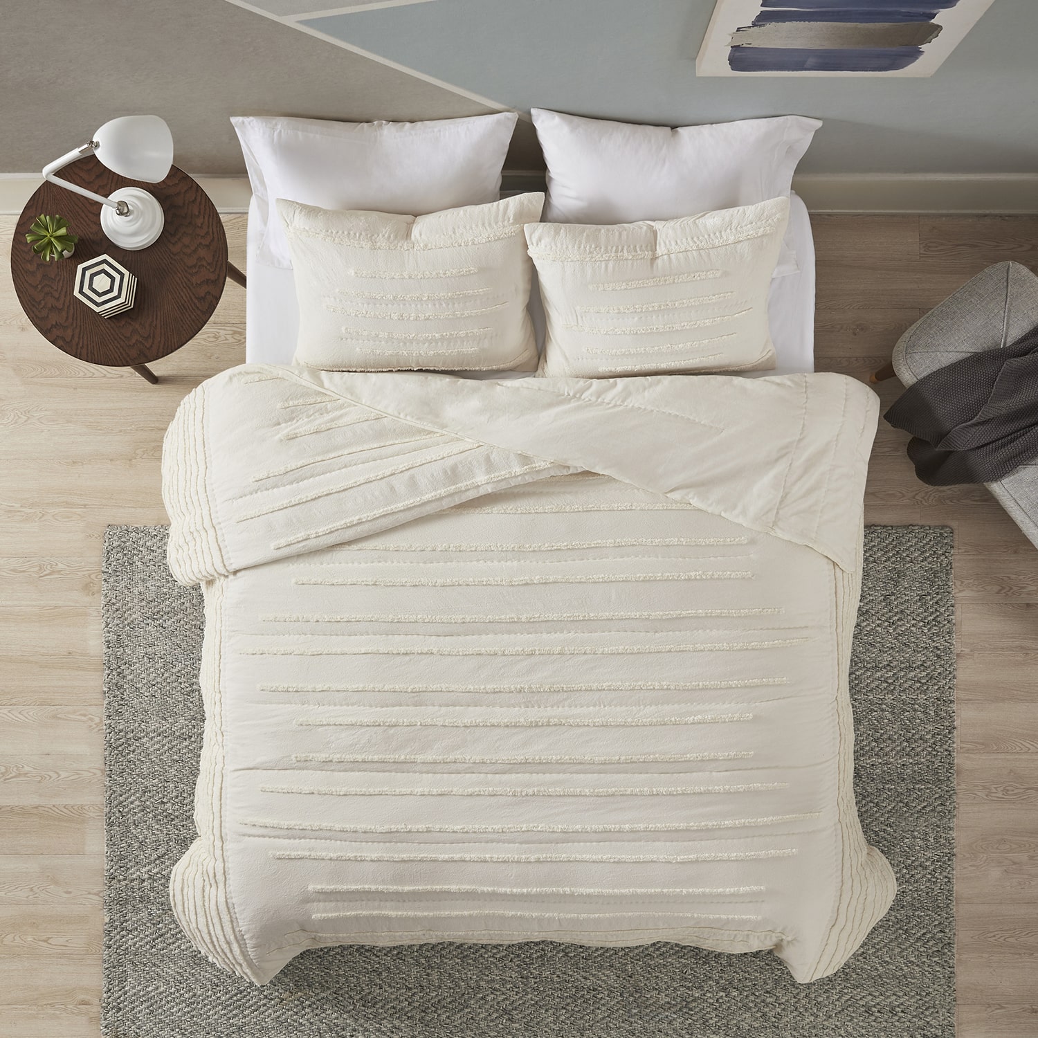 Urban Habitat Camden 3-Pc Cotton Quilt Set With Chenille Trims