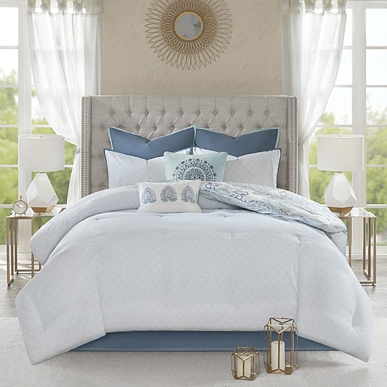 Madison Park Loleta 8-pc. Midweight REVERSIBLE Comforter Set