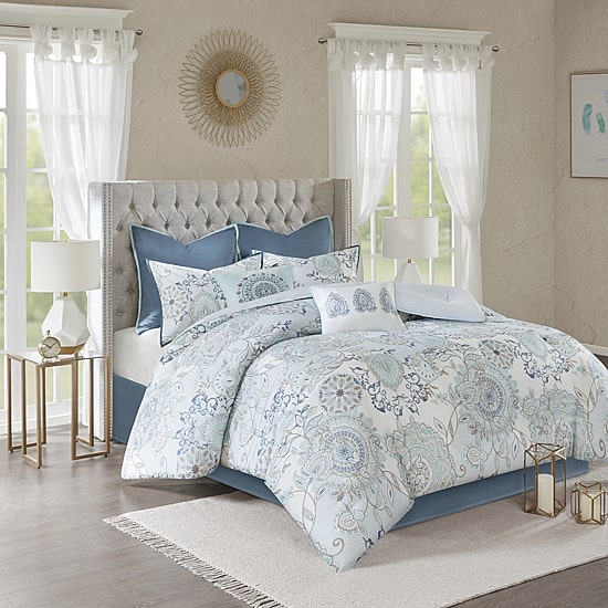 Madison Park Loleta 8-pc. Midweight REVERSIBLE Comforter Set