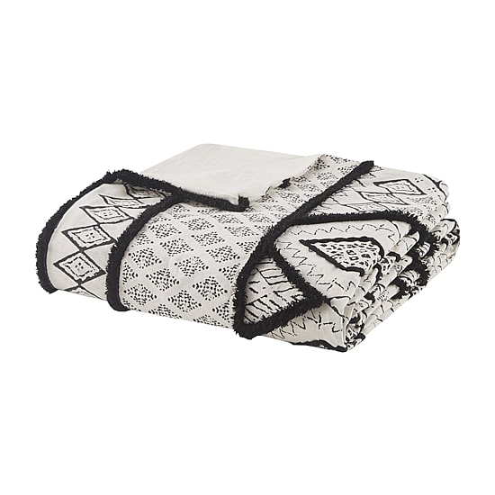 INK+IVY Marta 3 Piece Flax and Cotton Blended Duvet Cover Set