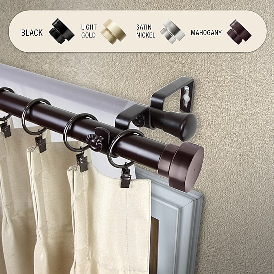 Rod Desyne Bonnet Double Curtain Rod