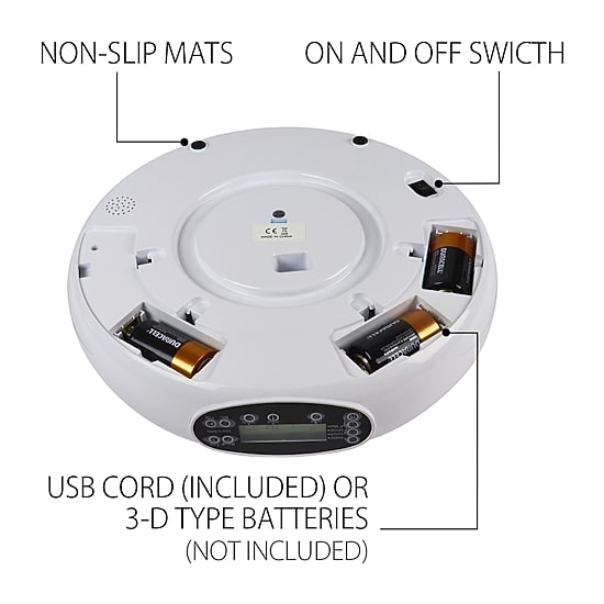 Lentek Programmable Five Meal Pet Dish with Voice Message