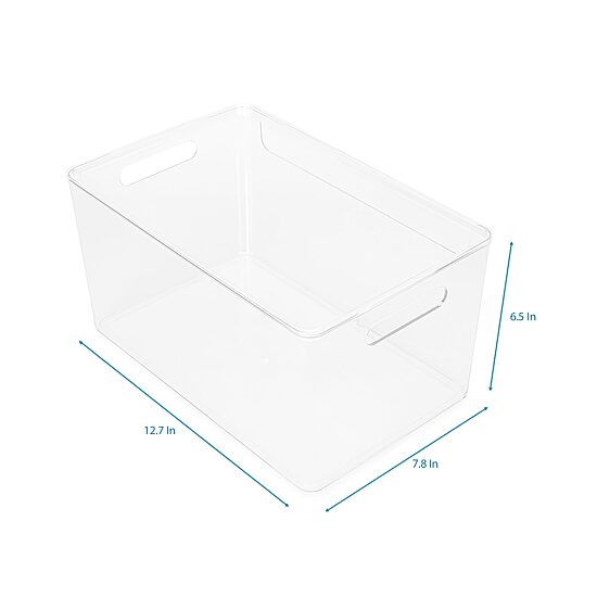 Home Expressions Medium Acrylic Stroage Bin with Lid