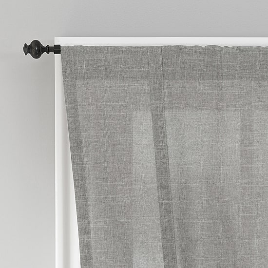 No 918 Noah Light-Filtering Rod Pocket Single Tie-Up Shade