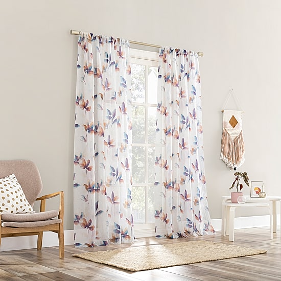 No 918 Ellie Rod Pocket Light-Filtering Single Curtain Panel