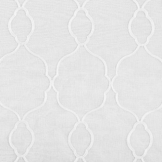 No 918 Allerton Embroidered Trellis 2-pc. Rod Pocket Window Tier