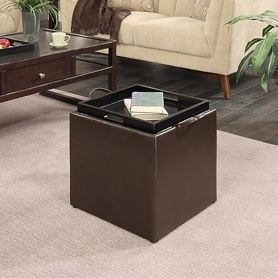 Convenience Concepts Designs4comfort Cushioned Ottoman