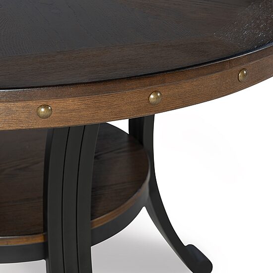 Linon Firview Round Wood-Top Dining Table