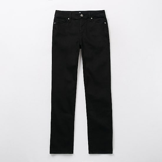 St. John's Bay Womens Tall Mid Rise Straight Leg Jean