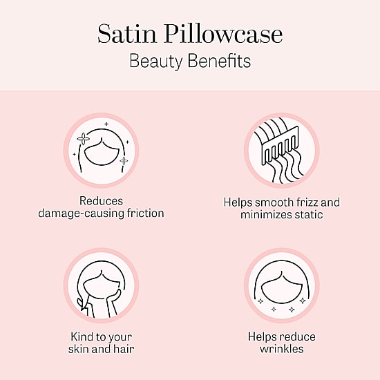 Madison Park Essentials Satin Wrinkle Resistant Pillowcase