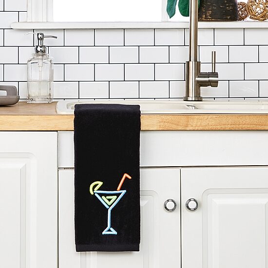 Saturday Knight Neon Cocktail 2-pc. Hand Towel