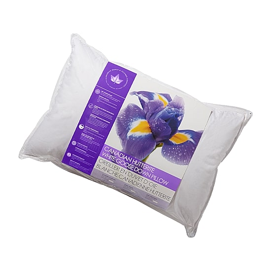 Canadian Down & Feather Company 725 Loft Hutterite White Goose Down Pillow - Firm Support