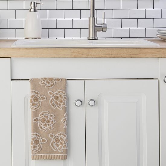 Saturday Knight Turtle Sculpted 2-pc. Embellished Animal Print Hand Towel