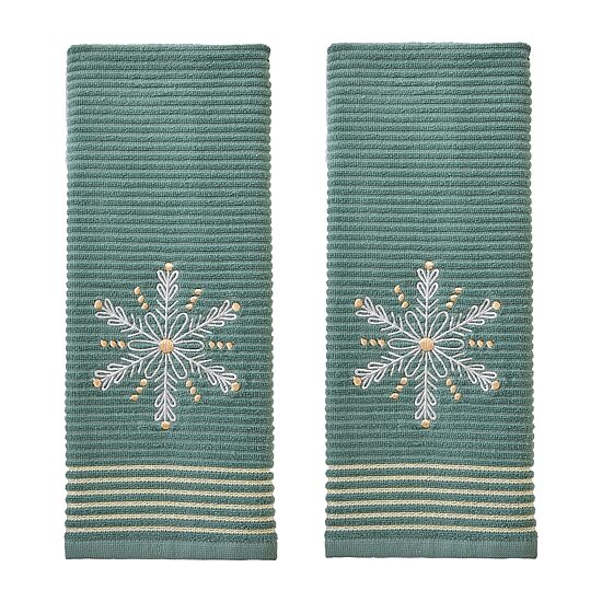 Saturday Knight Snowflake 2-pc. Hand Towel