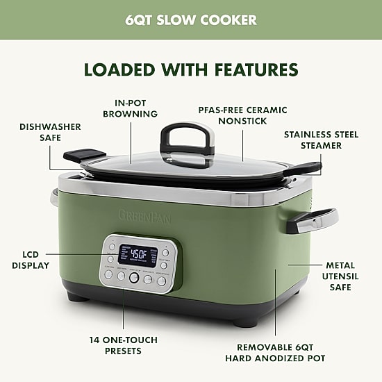 GreenPan Elite 6 Qt Slow Cooker