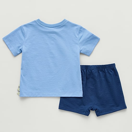 Okie Dokie Baby Boys Jersey 2-pc. Short Set