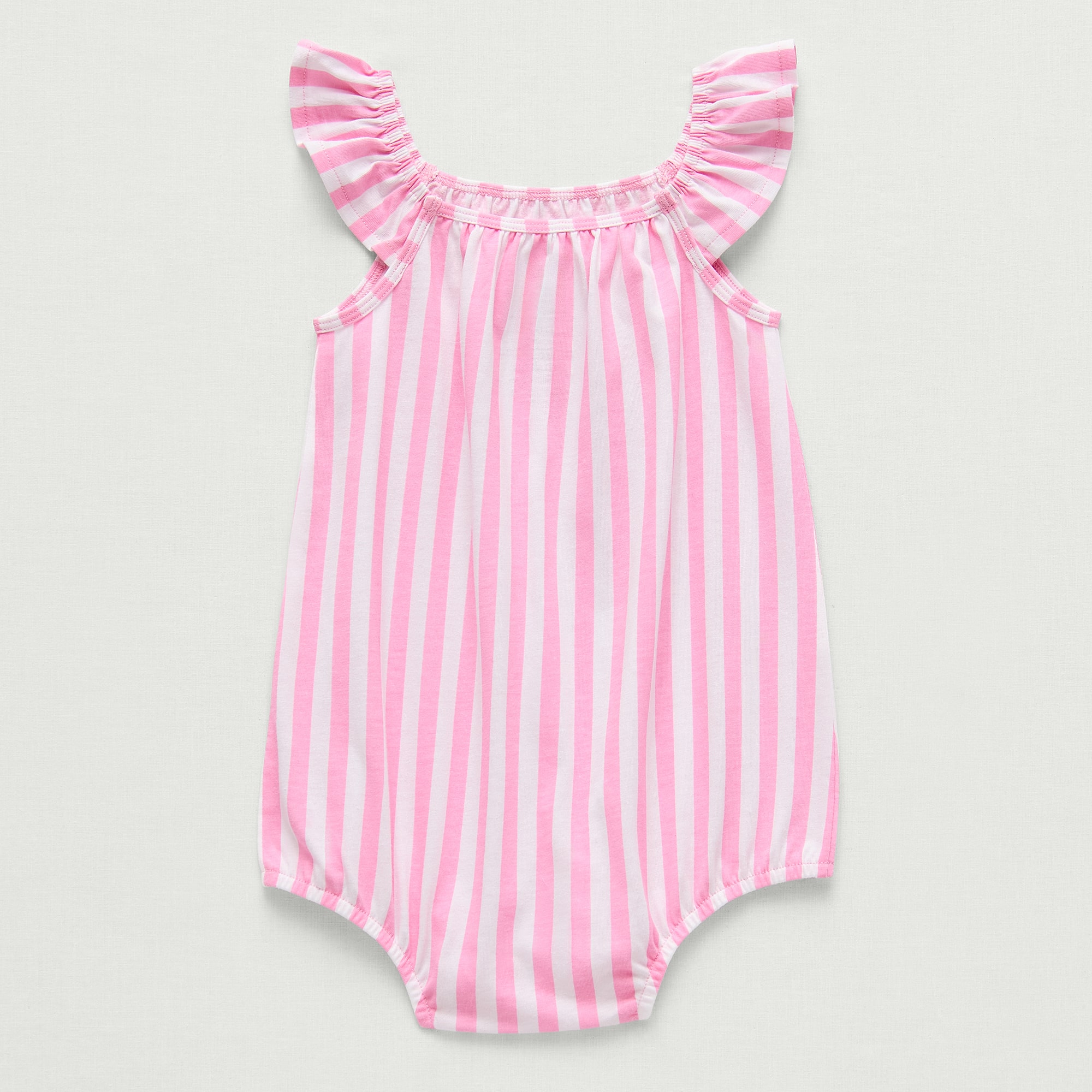 Okie Dokie Baby Girls Sleeveless Striped Romper