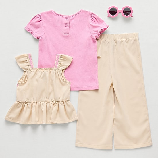 Little Lass Toddler Girls 3-pc. Pant Set