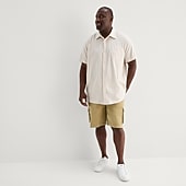 mutual weave Mens 10" Big and Tall Cargo Short