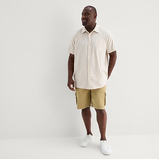 mutual weave Mens 10" Big and Tall Cargo Short