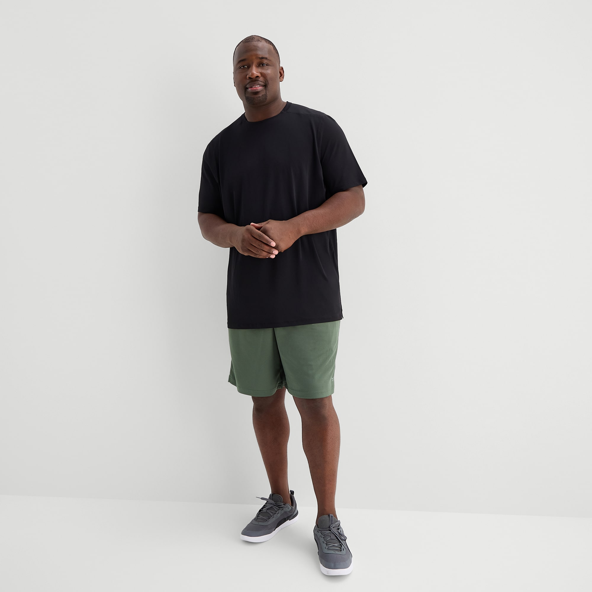 Xersion Mens Crew Neck Short Sleeve Quick Dry Active Big and Tall T-Shirt