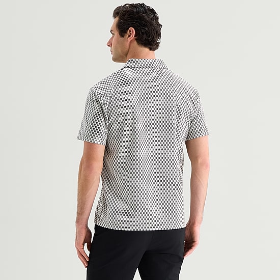 J. Ferrar Johnny Collar Mens Regular Fit Long Sleeve Polo Shirt