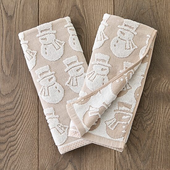 Saturday Knight Snowman 2-pc. Embellished Hand Towel