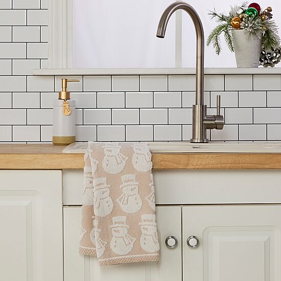 Saturday Knight Snowman 2-pc. Embellished Hand Towel