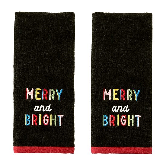 Saturday Knight Rainbows Merry 2-pc. Hand Towel