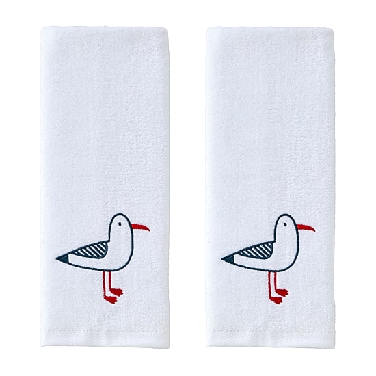 Saturday Knight Seagull Portrait 2-pc. Birds Hand Towel