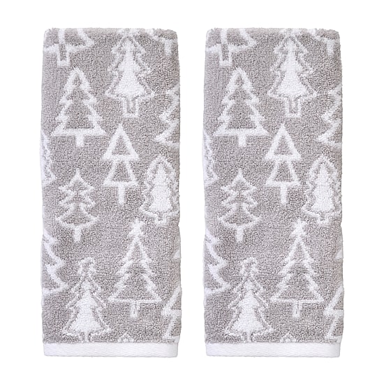 Saturday Knight Mod Tree 2-pc. Embellished Hand Towel