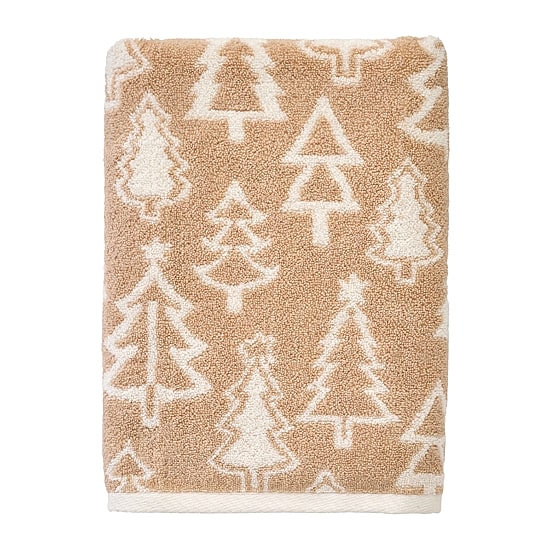Saturday Knight Mod Tree Embellished Holiday Bath Towel