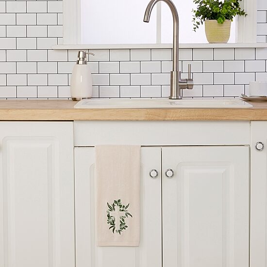Saturday Knight Cross With Greenery Hand Towel 2-pc. Hand Towel