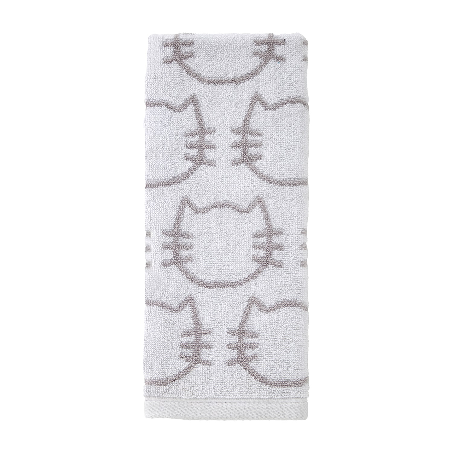 Saturday Knight Cat 2-pc. Embellished Animal Print Hand Towel
