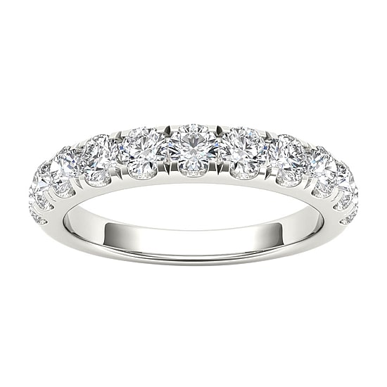 Womens 2MM 1 CT. T.W. Natural White Diamond 14K Gold Wedding Band