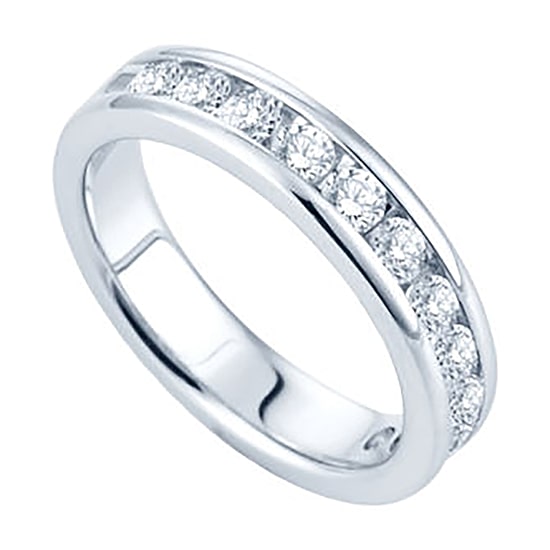 1 CT.T.W. Channel-Set Natural Diamond Band