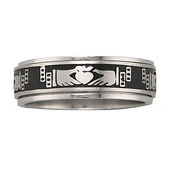 Men's Stainless Steel Claddagh Ring
