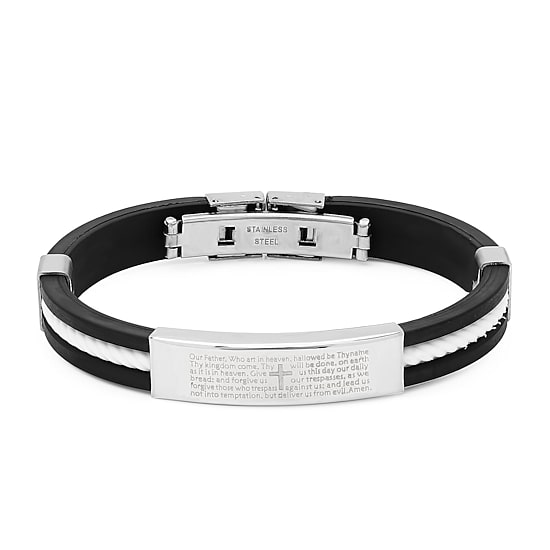 Mens Stainless Steel 8 Inch Solid Id Bracelet