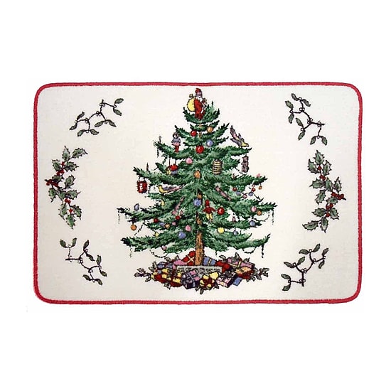 Avanti Spode Christmas Tree Bath Rug, Color: Red - JCPenney
