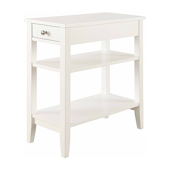 American Heritage 3-Tier End Table with Drawer