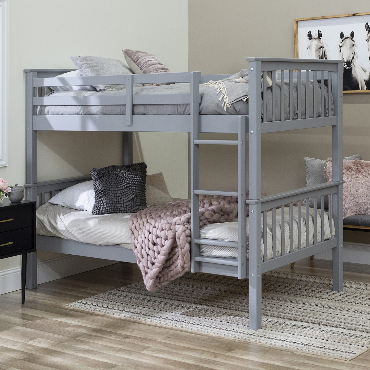 Solid Wood Mission Design Bunk Bed