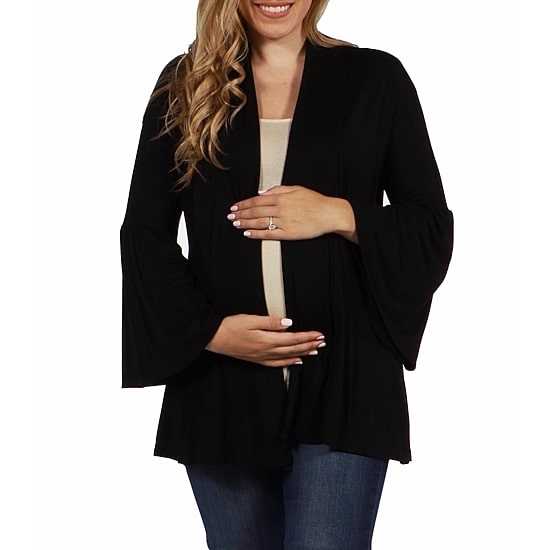 24seven Comfort Apparel Womens Maternity Midweight Soft Shell Vest