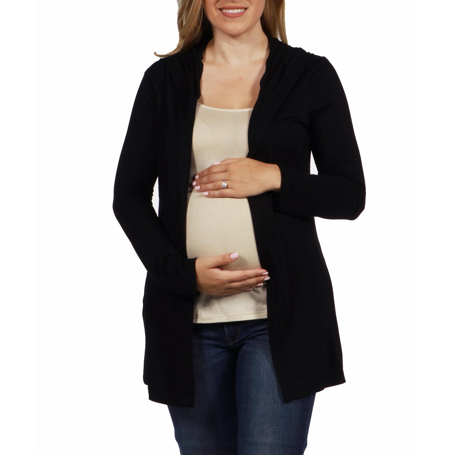 24seven Comfort Apparel Womens Maternity Midweight Soft Shell Vest