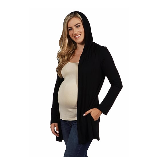 24seven Comfort Apparel Womens Maternity Midweight Soft Shell Vest